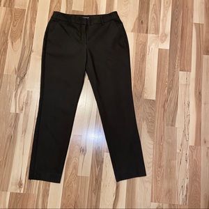 Olive green Express mid-rise columnist ankle pants